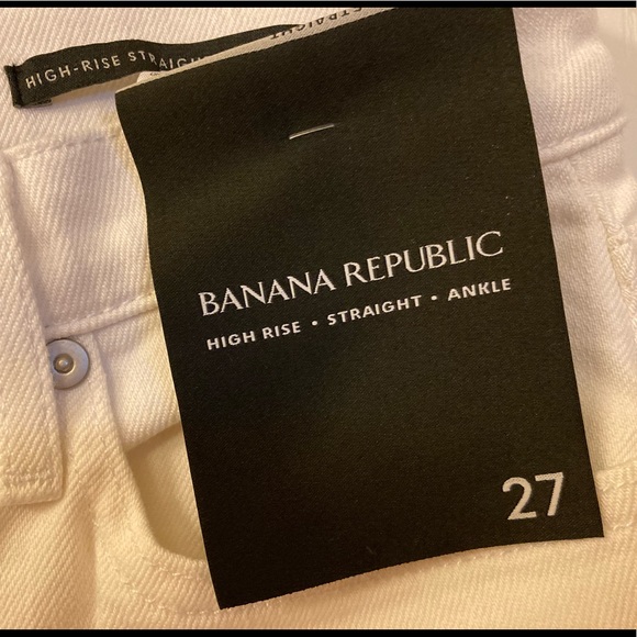 NWT Banana Republic High Rise Straight Ankle Jeans - Picture 5 of 5